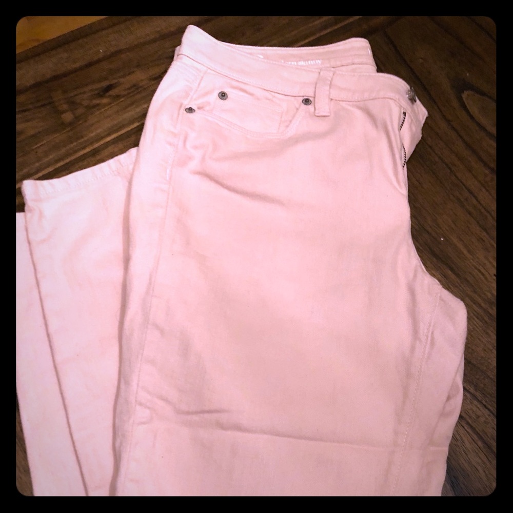 Blush/rose jeans- PETITE!